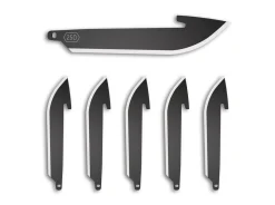 2.5" Drop Point Replacement Blades 6-Pack Black Oxide