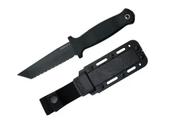 Armiger 4 Tanto Point 80CRV2 TPR Black Serrated