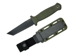 Armiger 4 Tanto Point 80CRV2 TPR OD Green Serrated