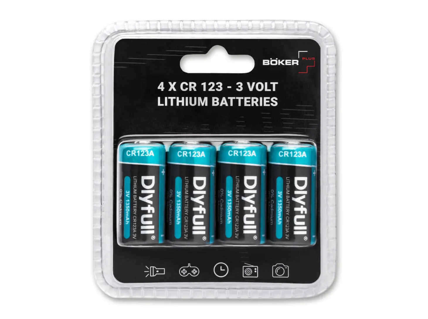 Batterie-Set 4 x CR123