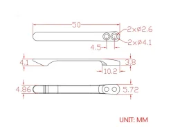 Black Titanium Clip T001B