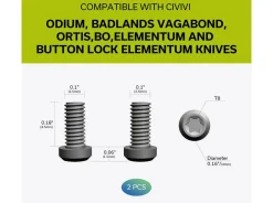 Black Titanium Clip T001B