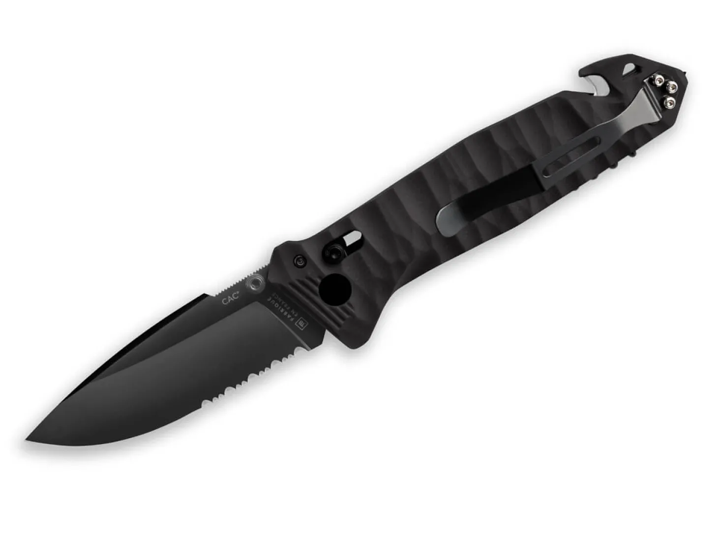 C.A.C. PA6 Textured Black Serrated
