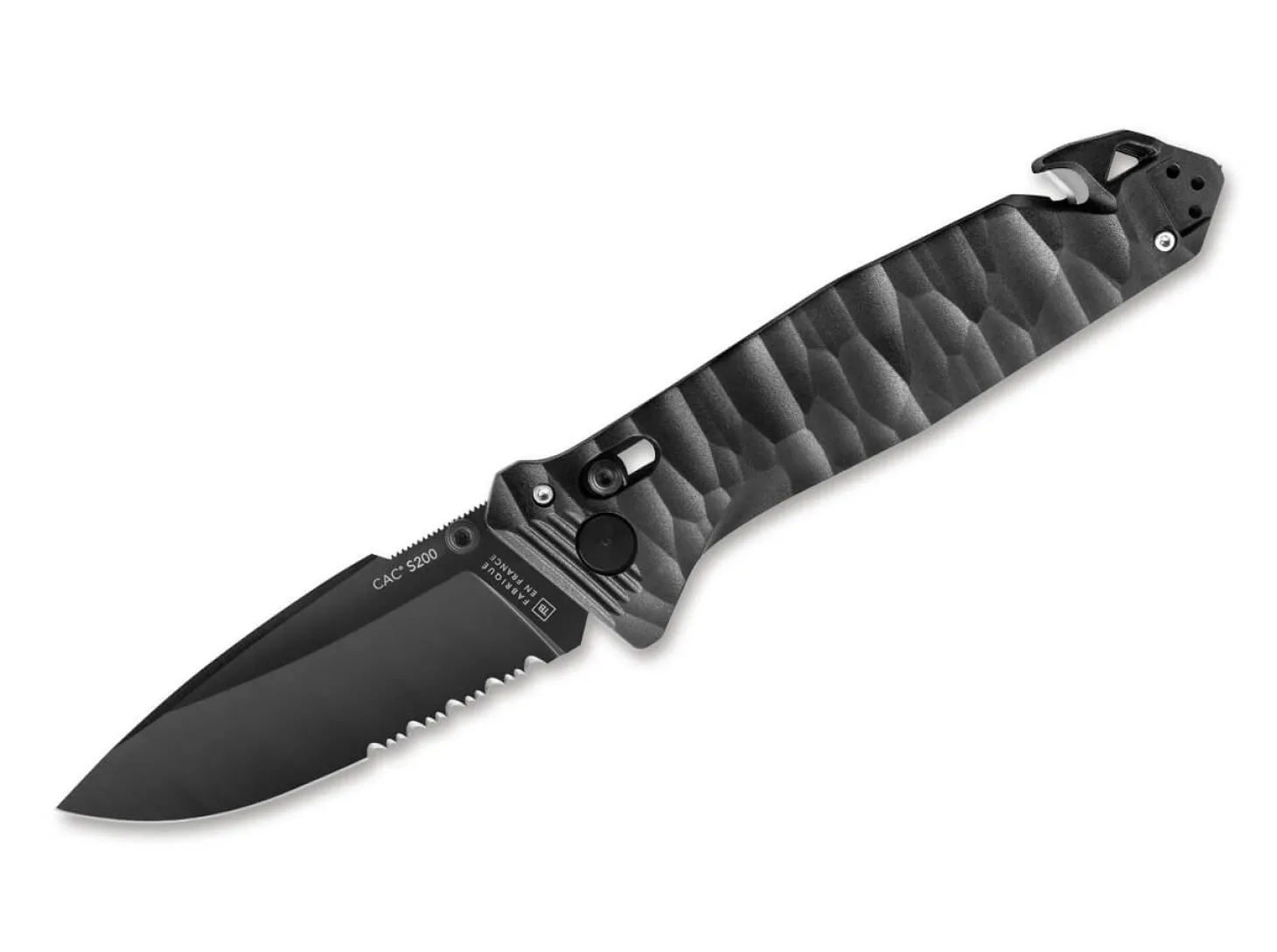C.A.C. S200 PA6 Textured Black Serrated