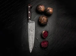Chefmesser Dampfmaschinen-Damast