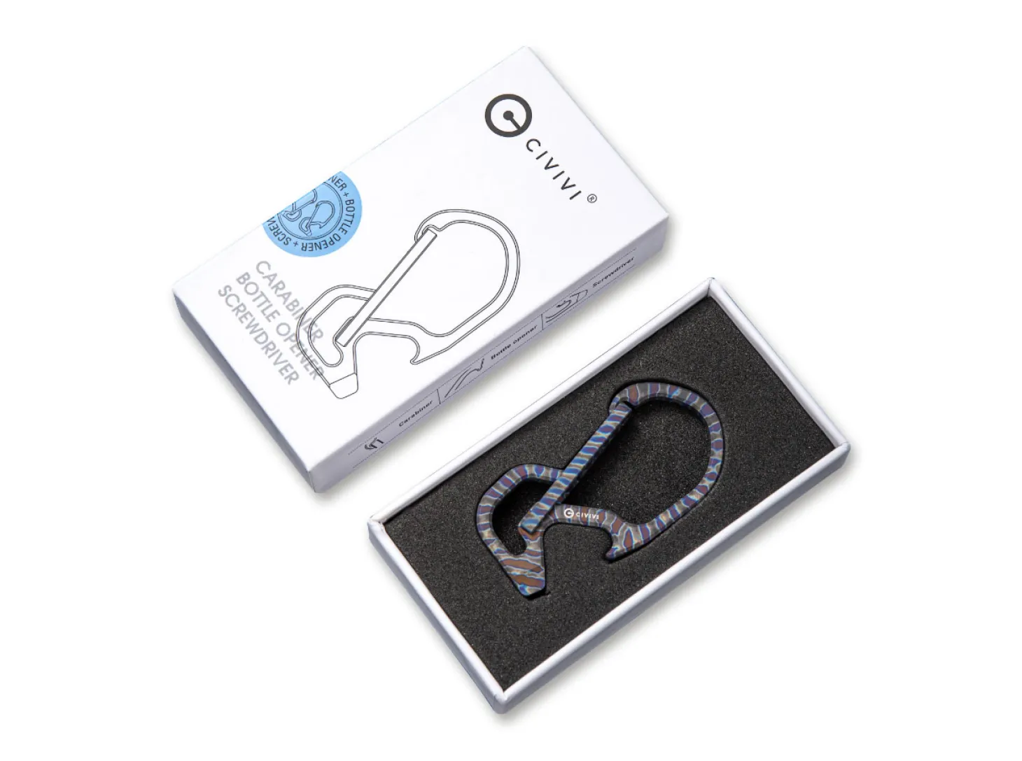 Click Flamed Titanium