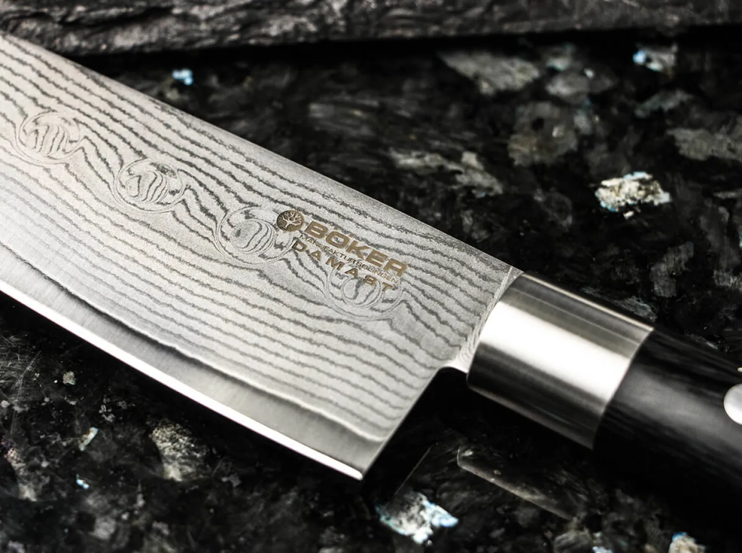 Damast Black Chefmesser Klein