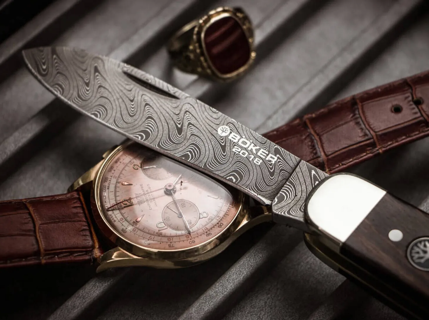 Damast Jahresmesser 2018