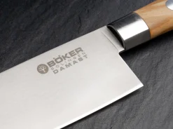 Damast Olive Chefmesser Klein