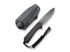 Fixed Blade Elementum Ebony Damascus