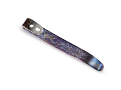 Four Flamed Titanium Clips T002C