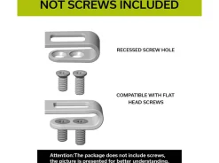 Four Flamed Titanium Clips T002C