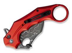 Incisor II Aluminum Red Damascus