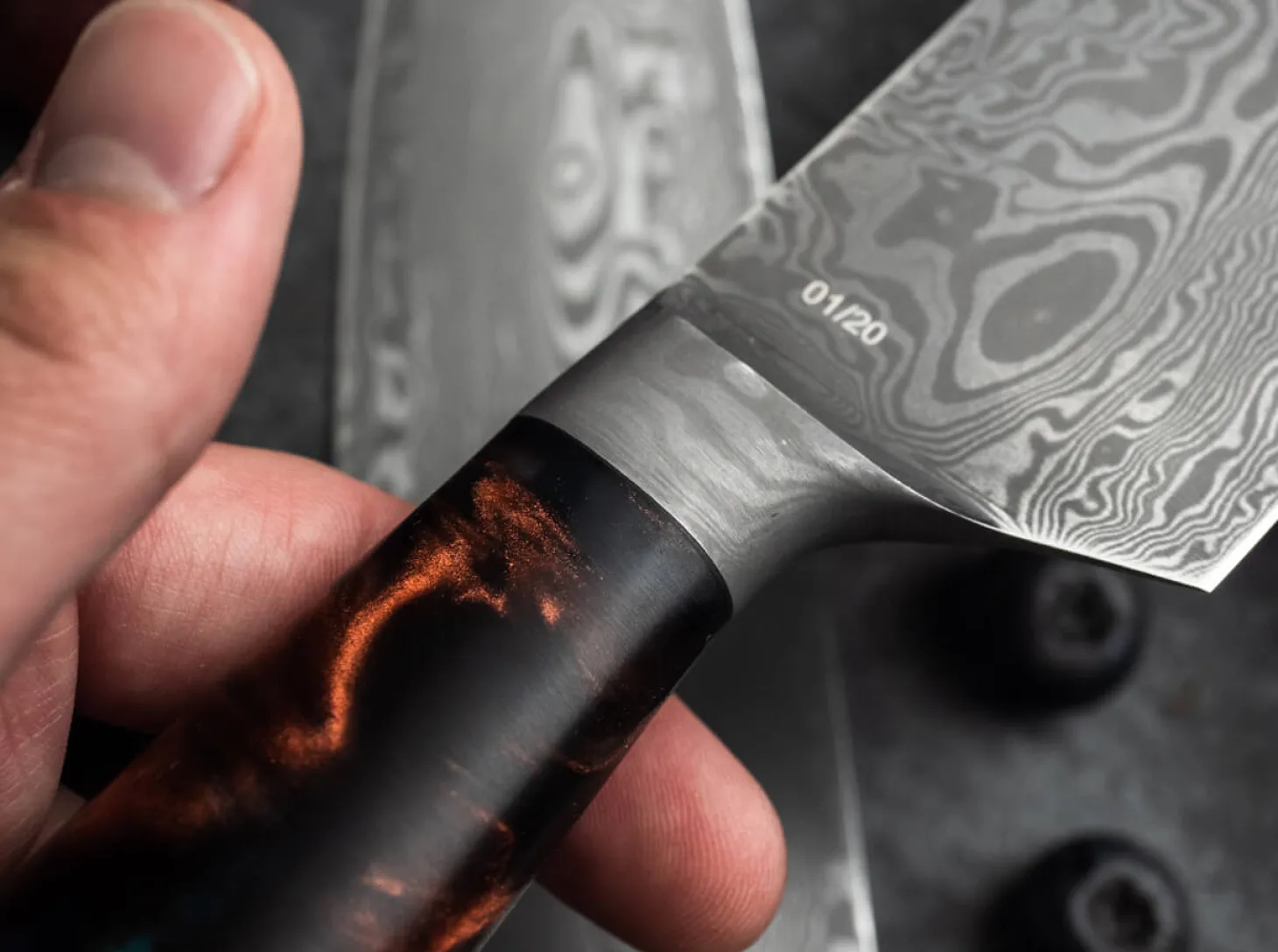 Interstellar Damast Chefmesser