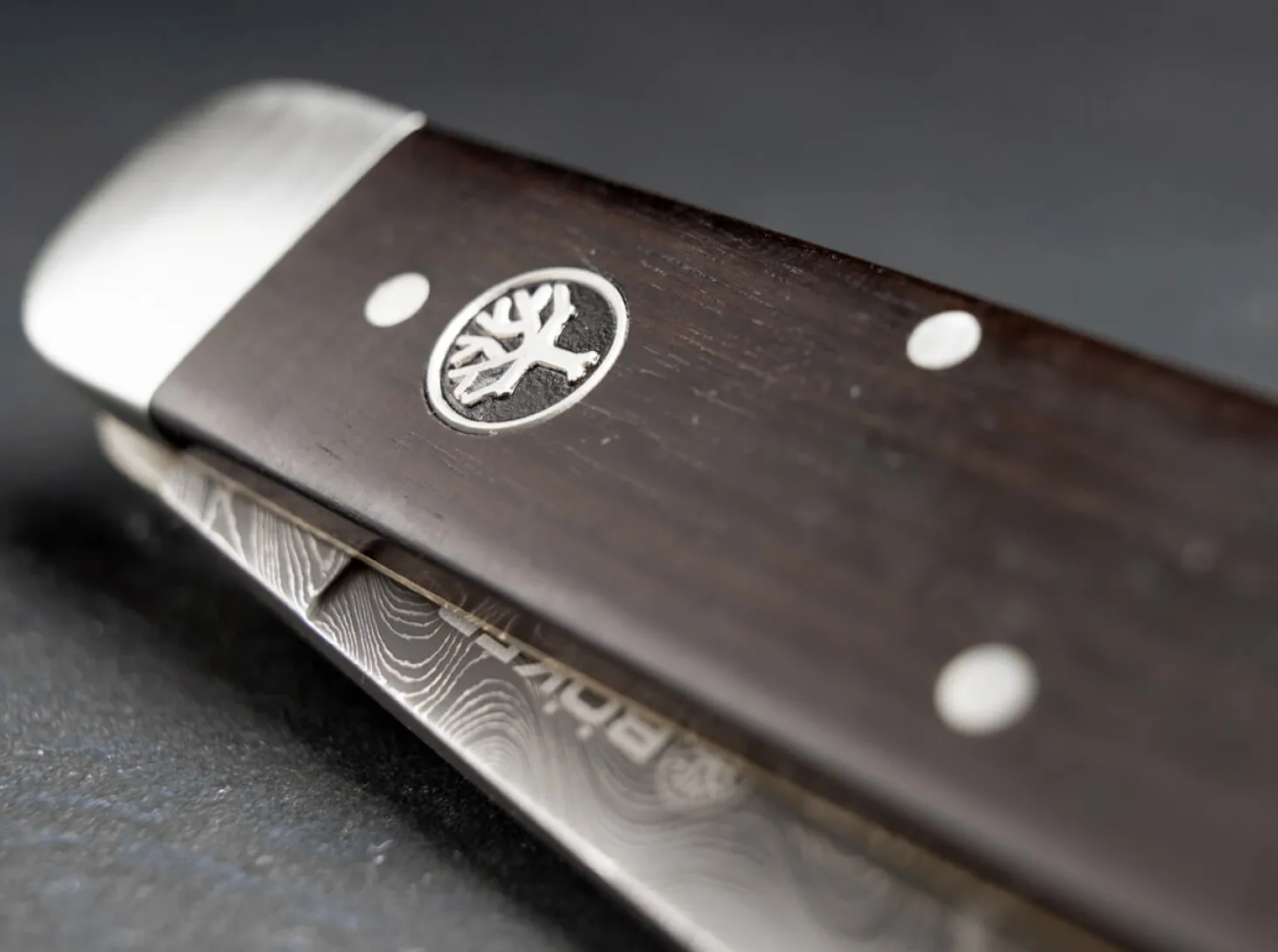 Jagdmesser Mono Damast Grenadill