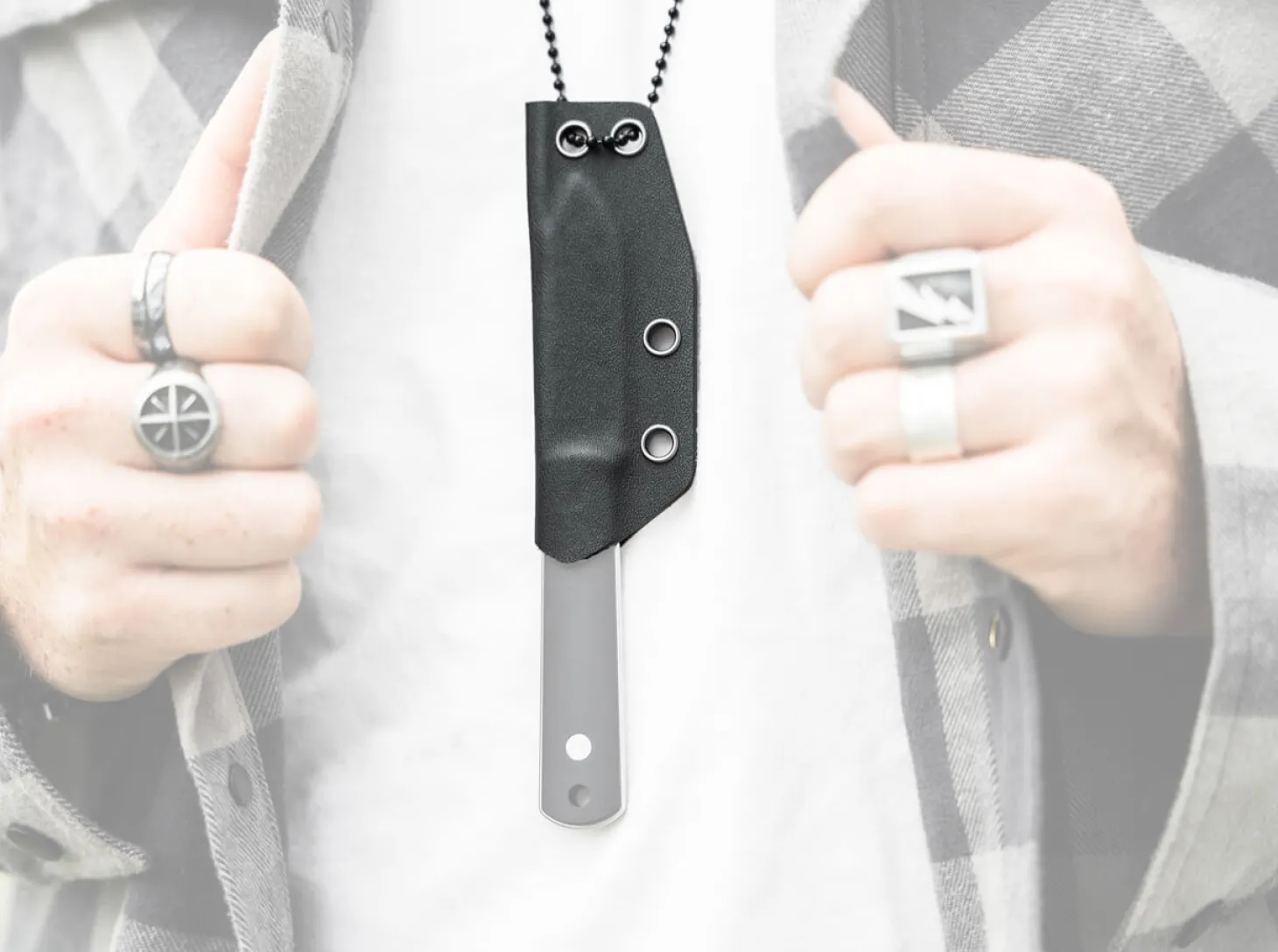 Kydexscheide Schwarz BFF Packlite