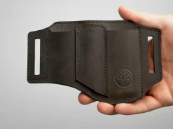 Lederholster ED-Three Braun