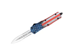 Medium FS-3 Cerakote American Flag Dagger 2-Sided Serrated