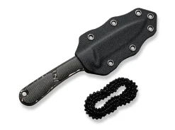 Mini Elementum Fixed Micarta Dark Green Damascus