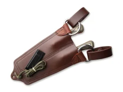 Muley Combo Leather Sheath Tan Black G10