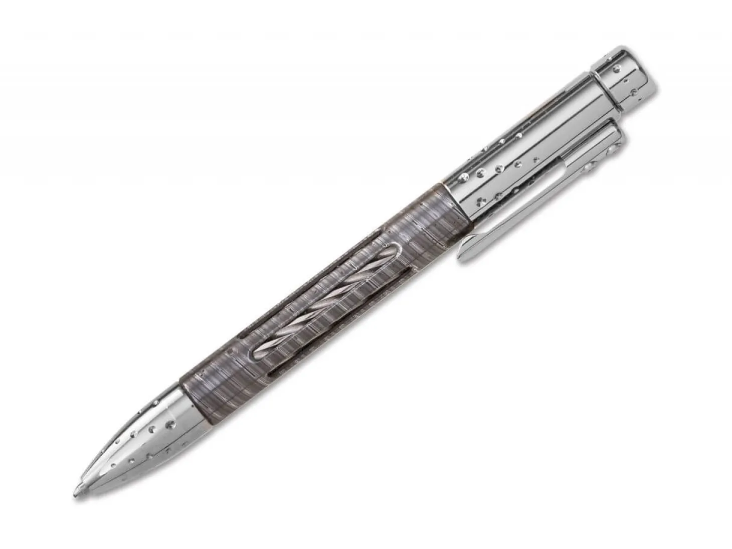 Nyala Pen Damast Shiny Grey