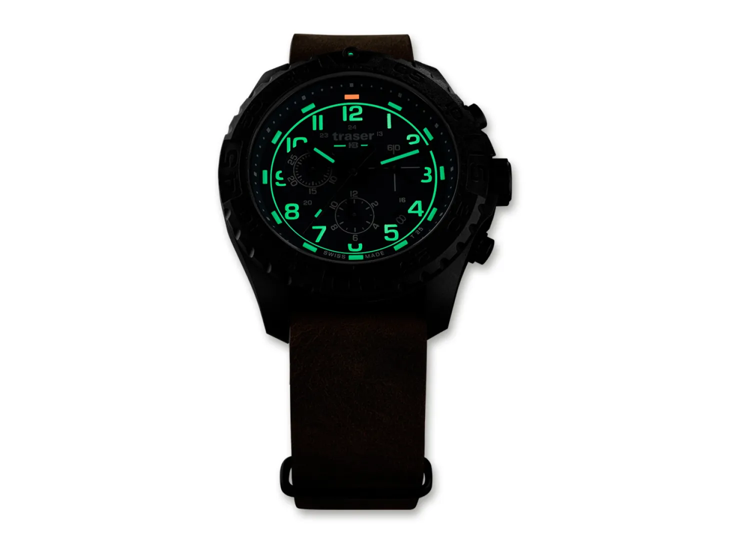 P96 OdP Evolution Chrono Green Leder