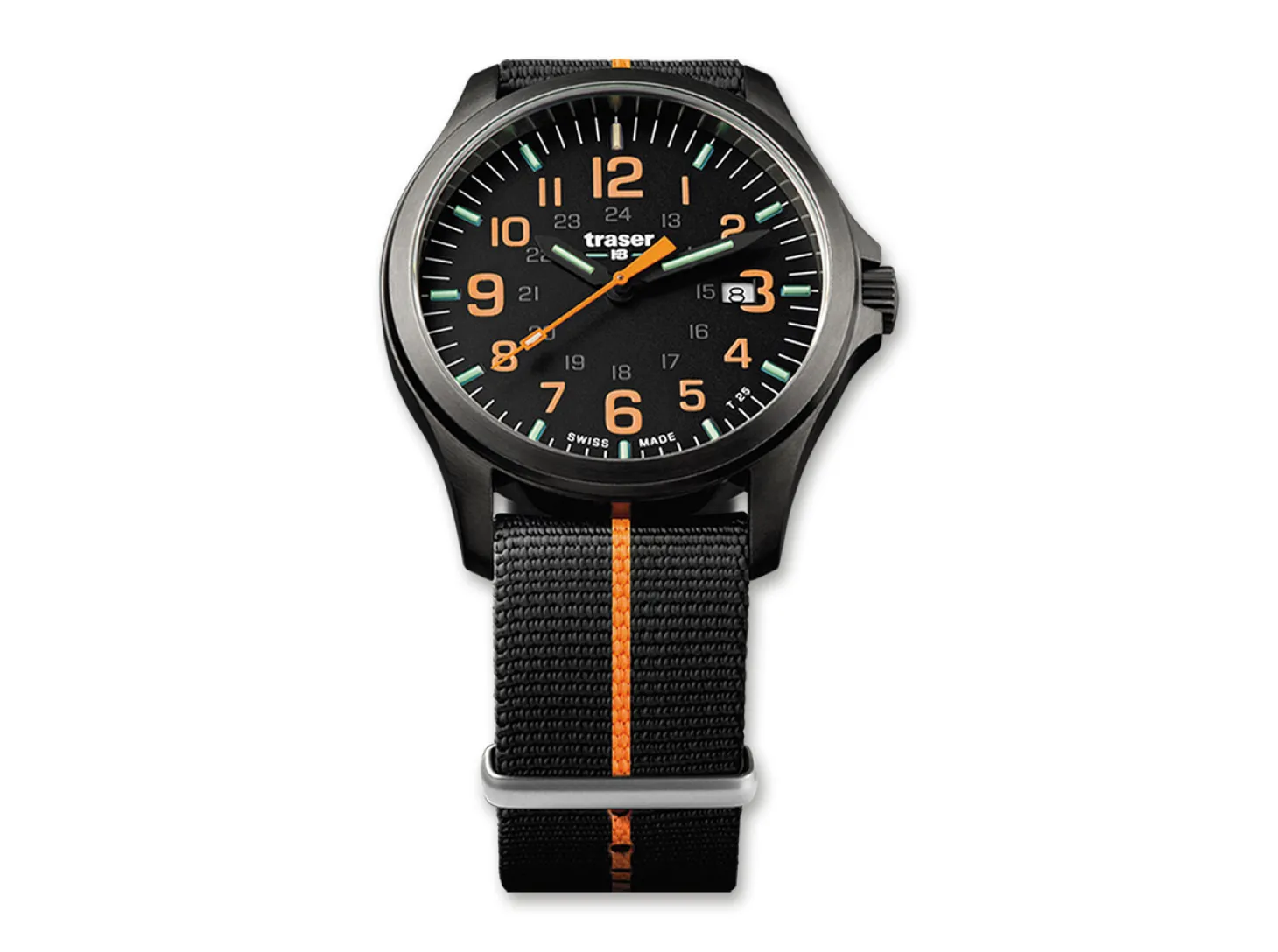 P67 Officer Pro Gunmetal Black & Orange Nato