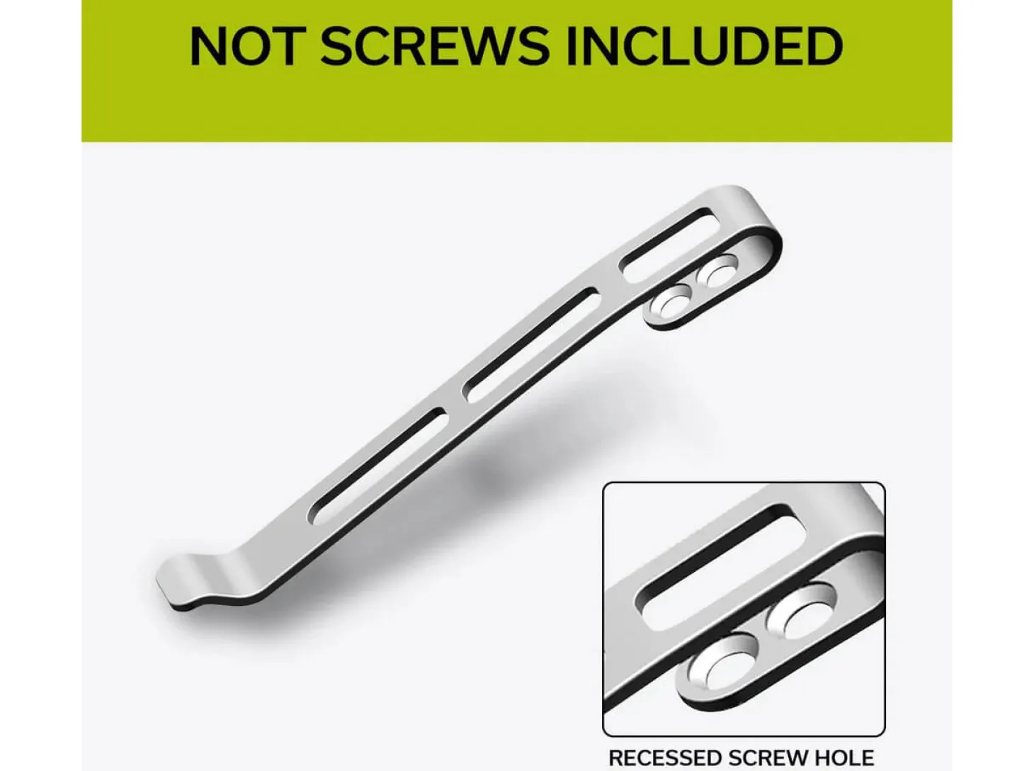 Plain Stainless Steel Clip CA-06B-V1