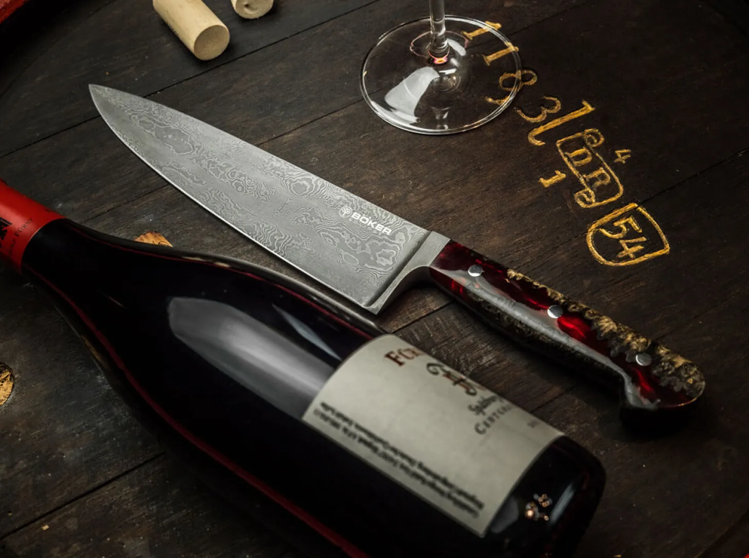 River Damast Chefmesser