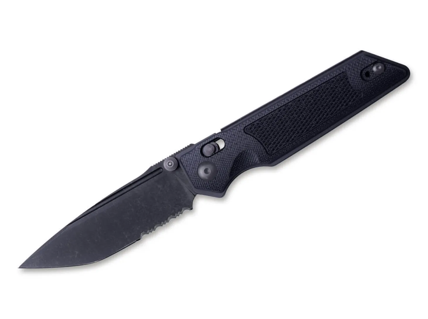 Sacra TAC Serrated G10 Black