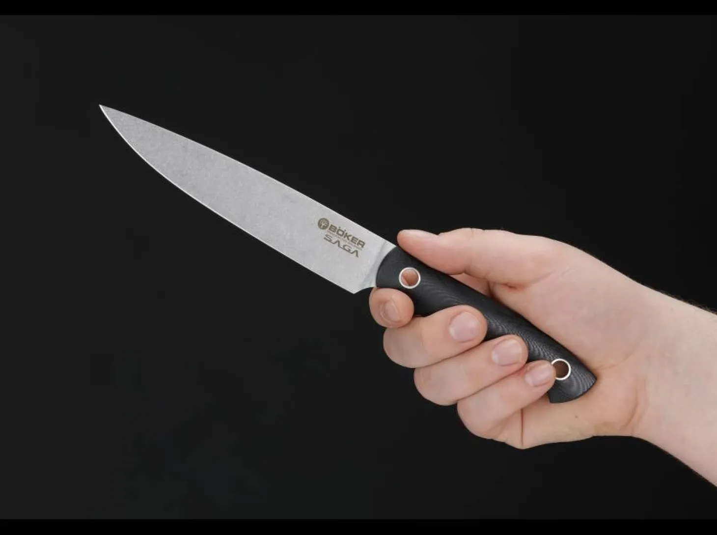Saga Allzweckmesser G10 Stonewash