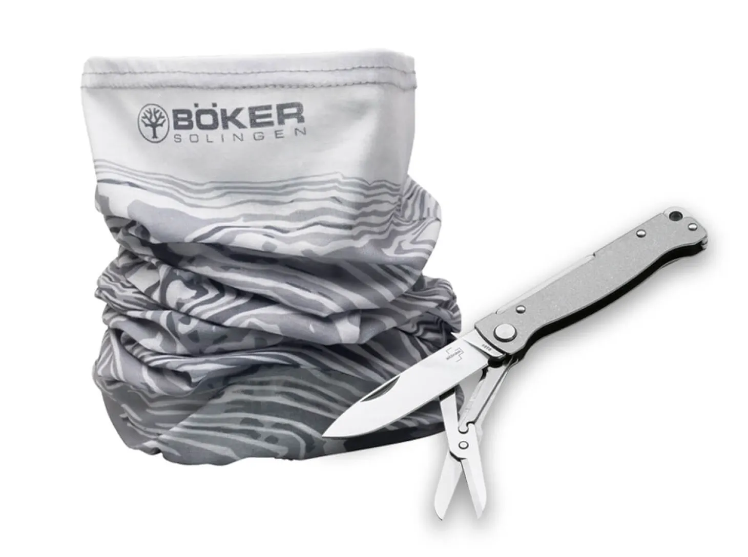 Schlauchschal Damast + Atlas Multi SW