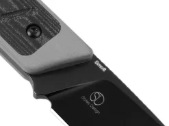 Smolt G10 Grey Micarta Black