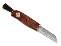 Svampkniv Zwampe Brun Damasteel Nordic Light