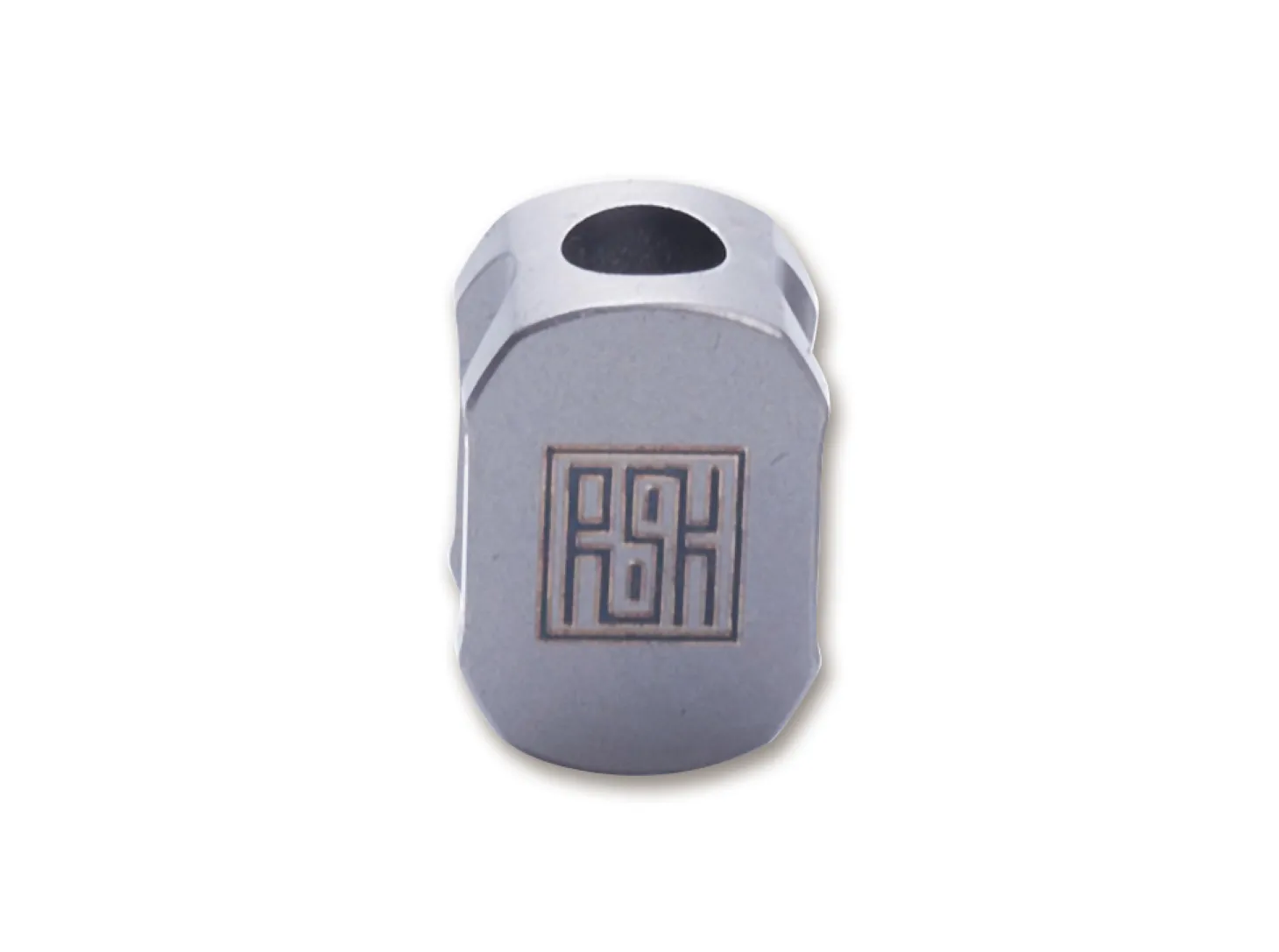 Titanium Bead Hexagon Silver