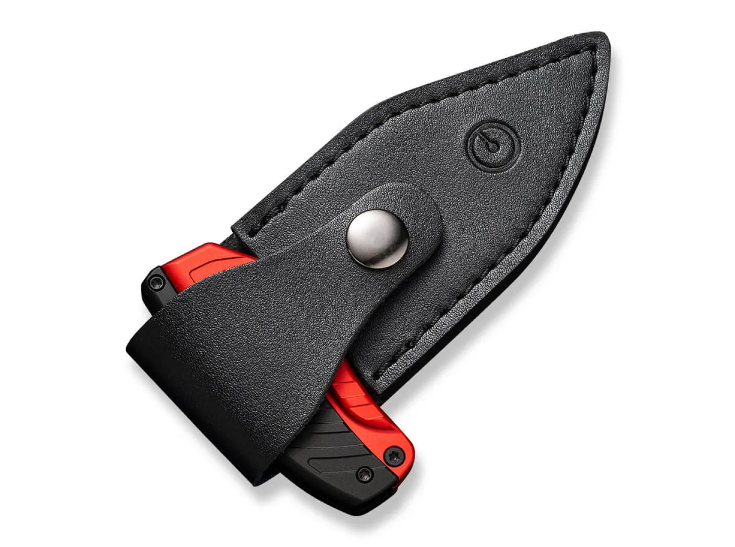 Typhoeus Aluminum Red & Black Damascus