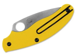UK Penknife Salt Serrated Yellow
