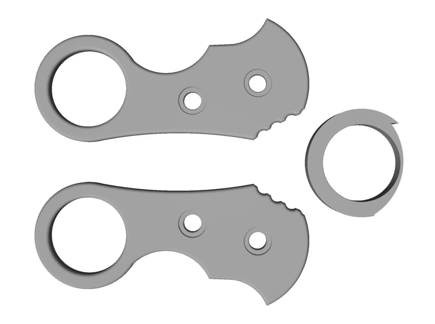 Urd 2.0 Kleiner Ringgriff 3D-Modell