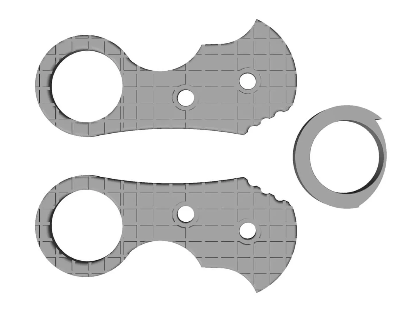 Urd 2.0 Kleiner Ringgriff 3D-Modell